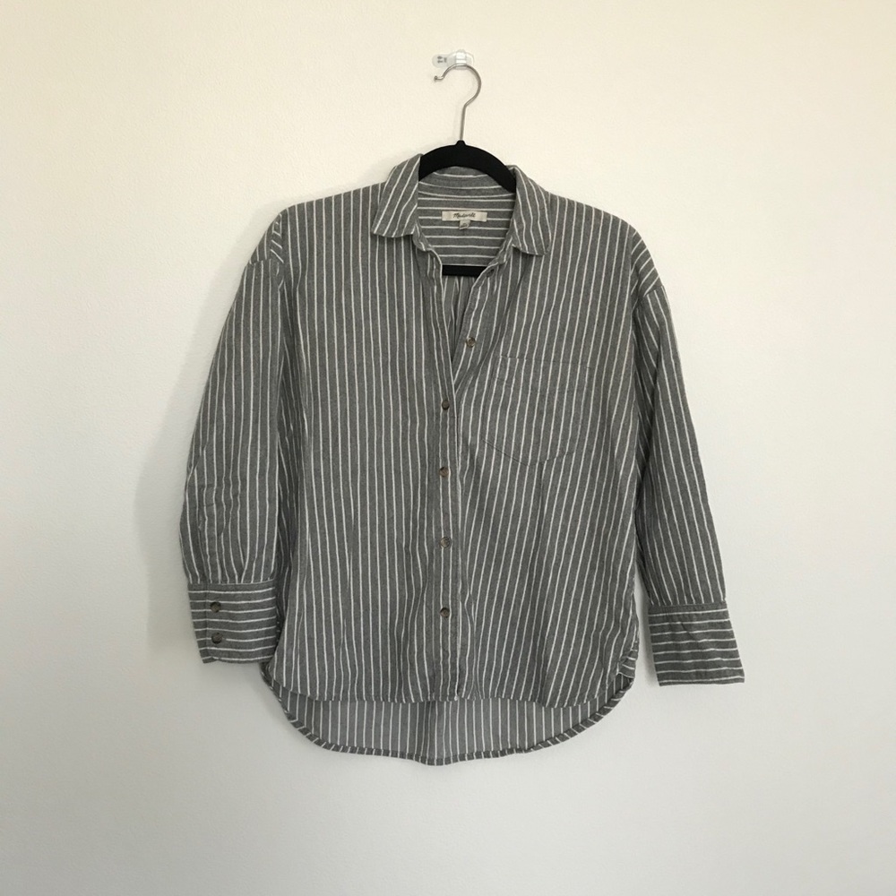 Madewell Button Down Stripped Shirt